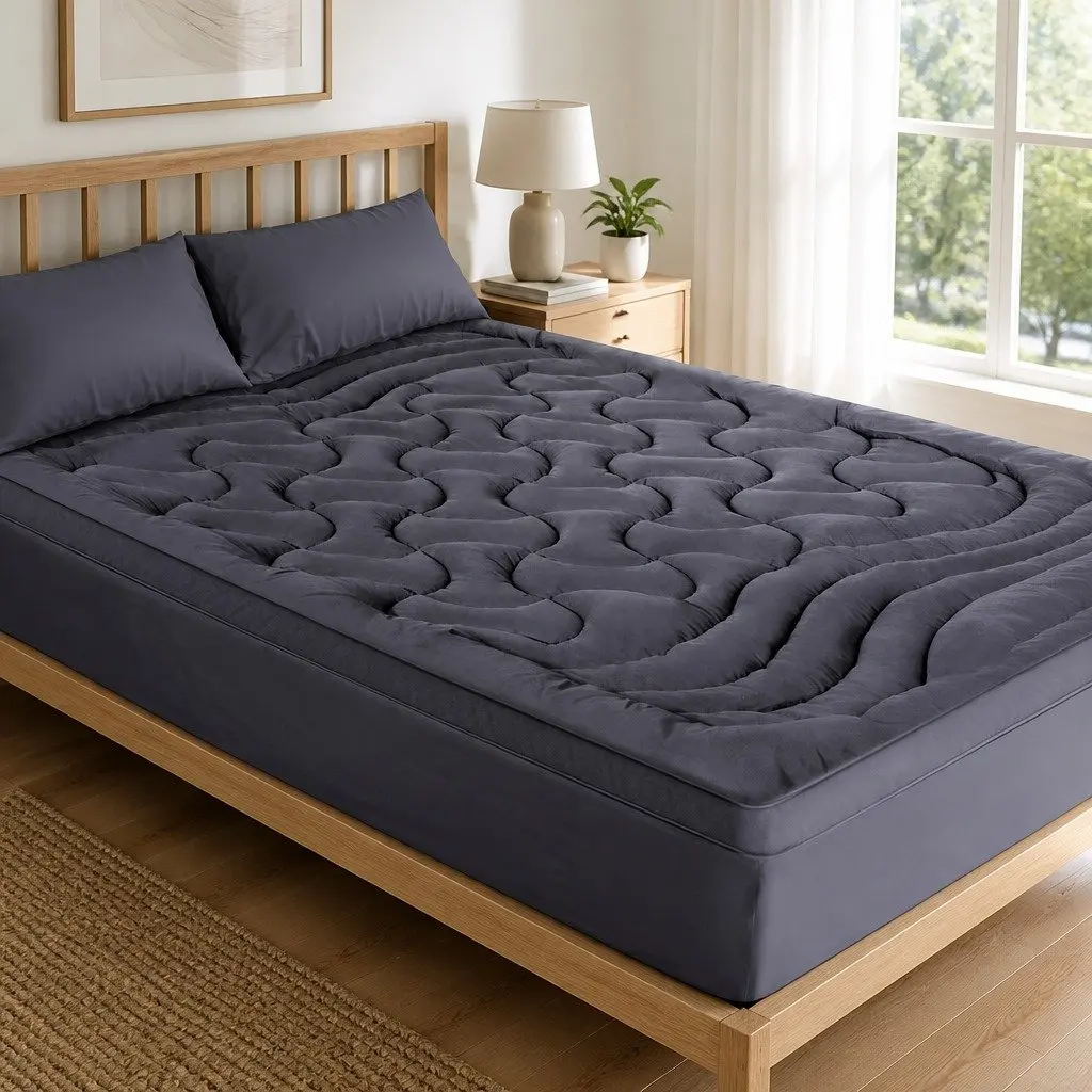 Charcoal 3-Zone Pillowtop Mattress Topper for Double Bed