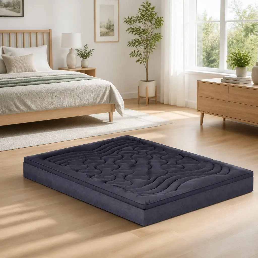 Charcoal 3-Zone Pillowtop Mattress Topper for Double Bed