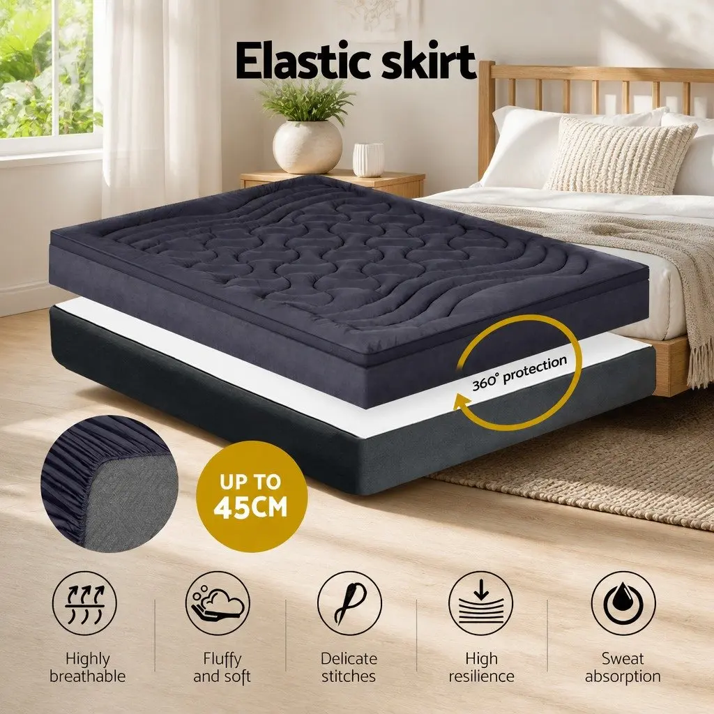 King Pillowtop Mattress Topper with 3-Zone Support