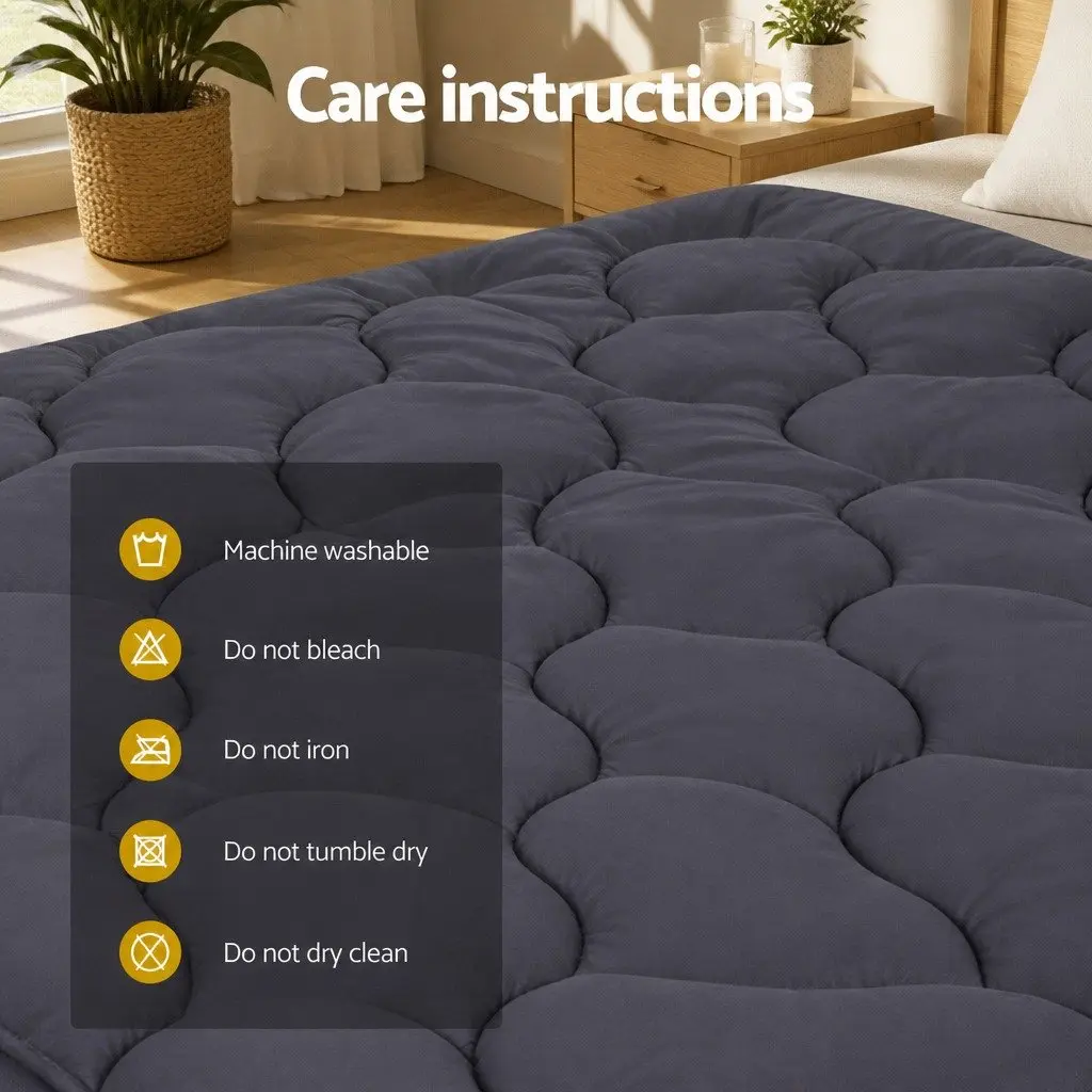 King Pillowtop Mattress Topper with 3-Zone Support