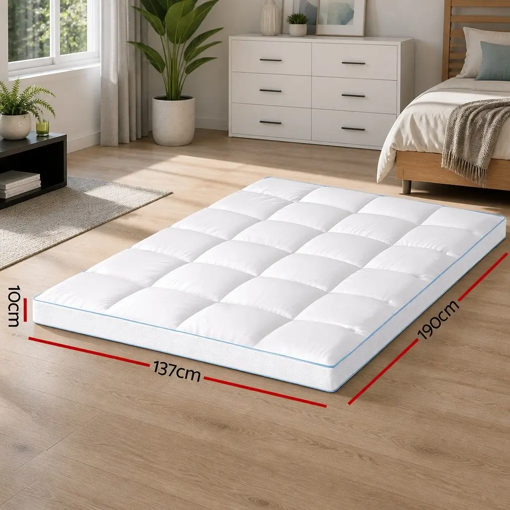 Pillowtop Mattress Topper 10cm Thick for Double Bed