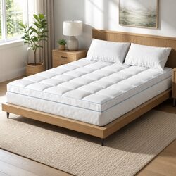 Premium 10cm Pillowtop Queen Mattress Topper for Comfort
