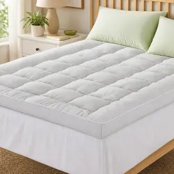 11cm Thick Pillowtop Mattress Topper with Bamboo Fabric