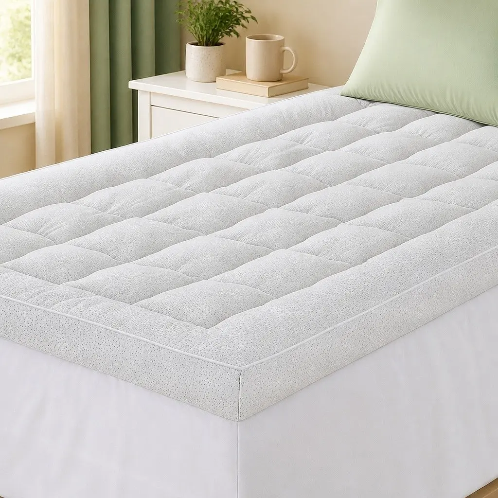 Pillowtop Mattress Topper 11cm Thick Bamboo King Single
