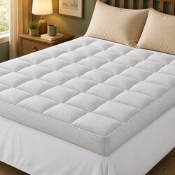 Premium 11cm Pillowtop Mattress Topper with Bamboo Cover
