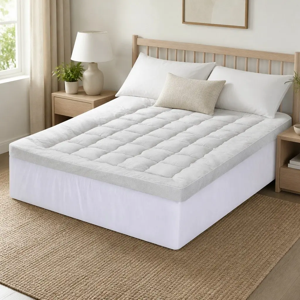 11cm Pillowtop Mattress Topper with Bamboo Cover