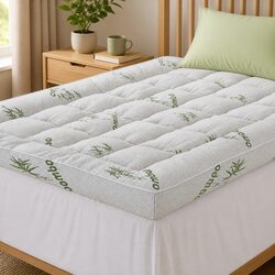 Pillowtop Mattress Topper Single Bed 11cm Thick Bamboo Cover Deep Pocket