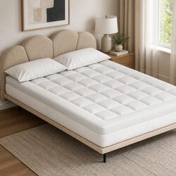 Premium Pillowtop Mattress Topper with Bamboo Cover