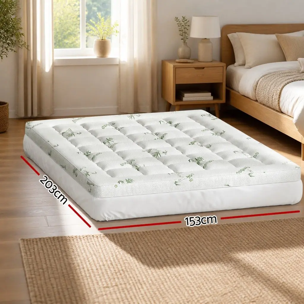 Pillowtop Mattress Topper with Bamboo Cover