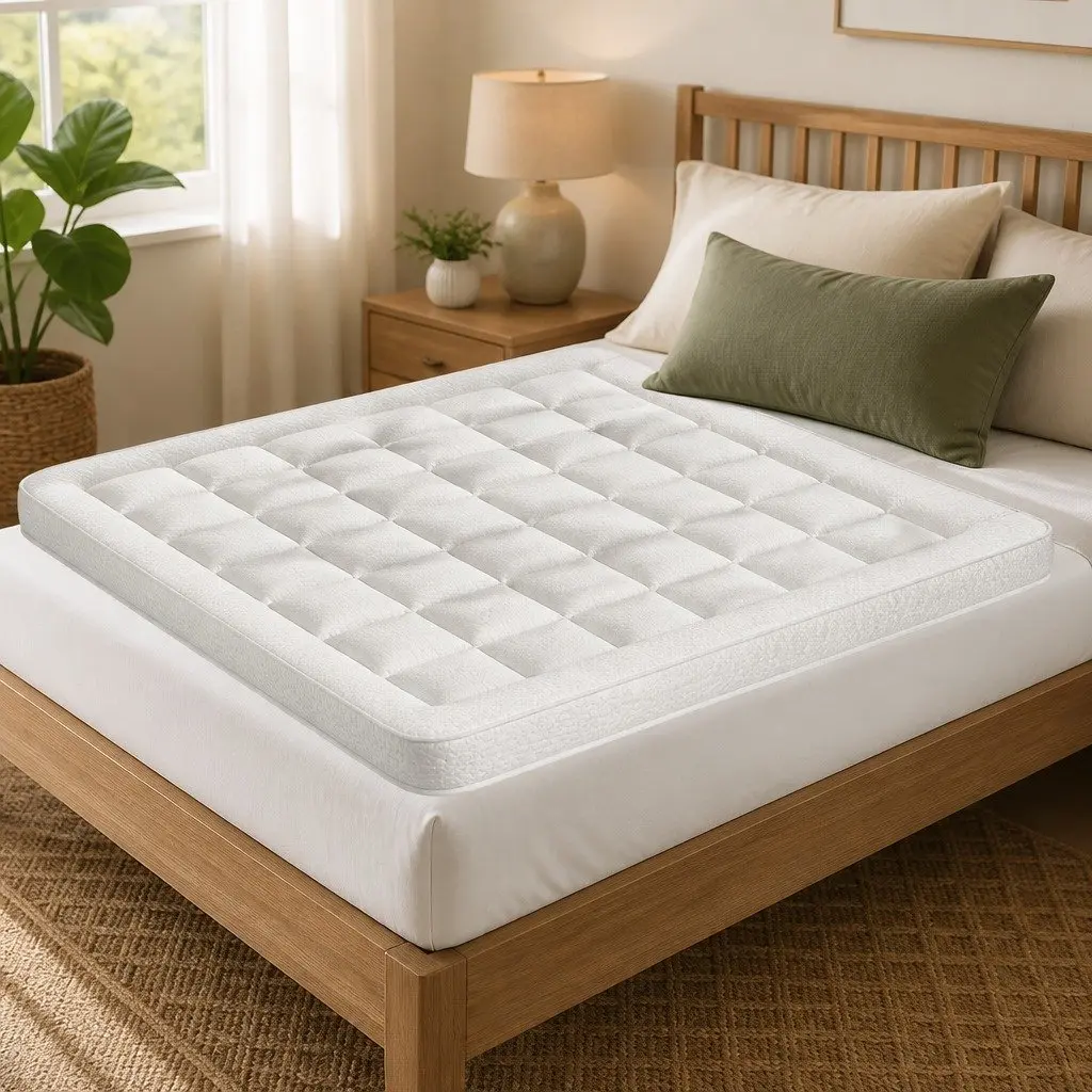 Pillowtop Mattress Topper with Bamboo Cover