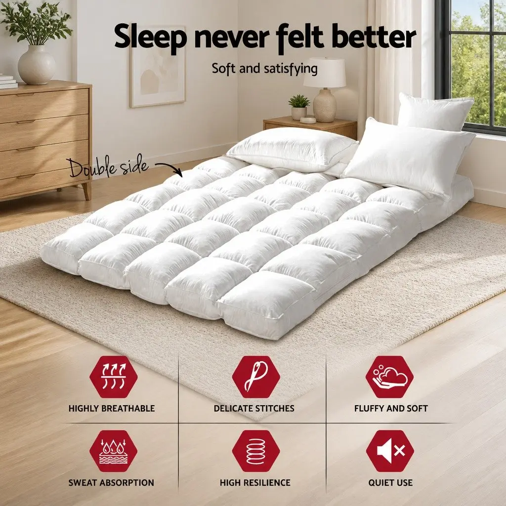 Double Mattress Topper with Bamboo Charcoal