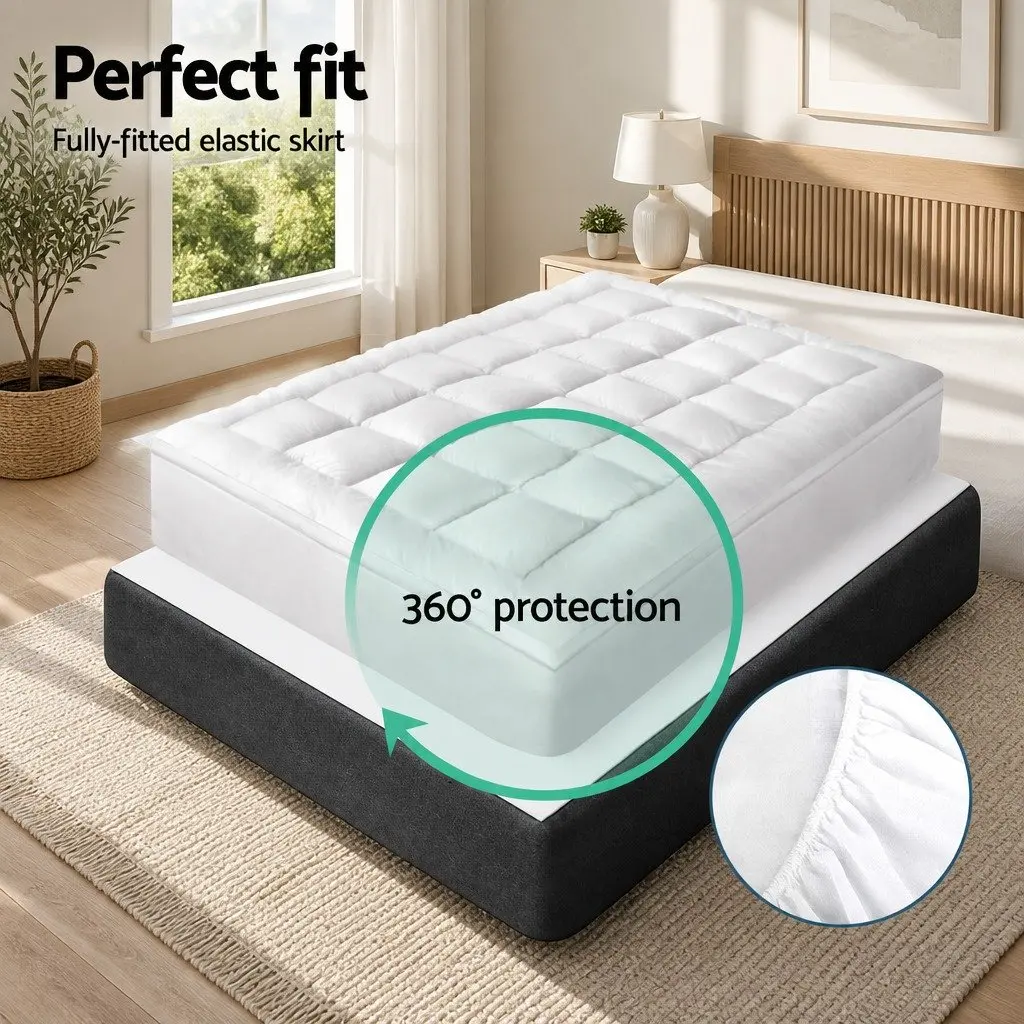 Double Mattress Topper with Bamboo Charcoal