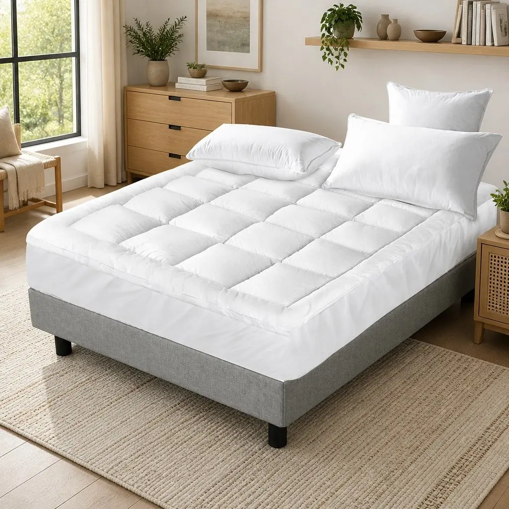 Double Mattress Topper with Bamboo Charcoal