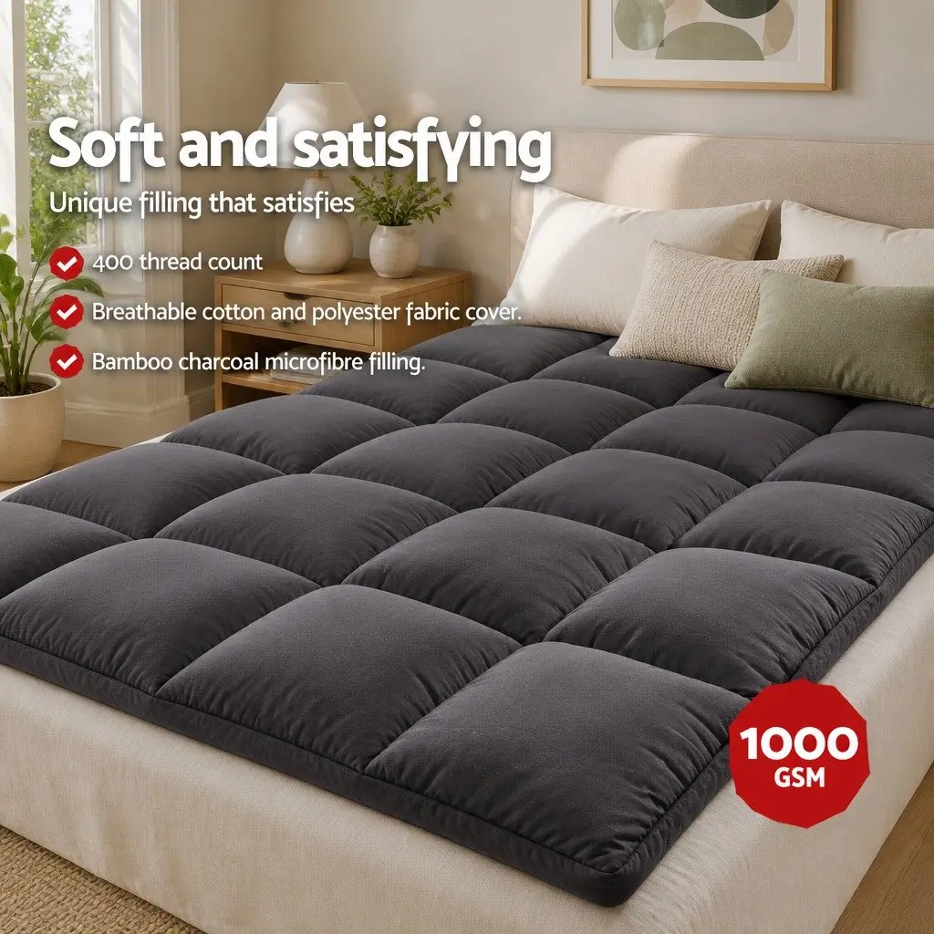 Cooling Mattress Topper Pillowtop for Double Bed