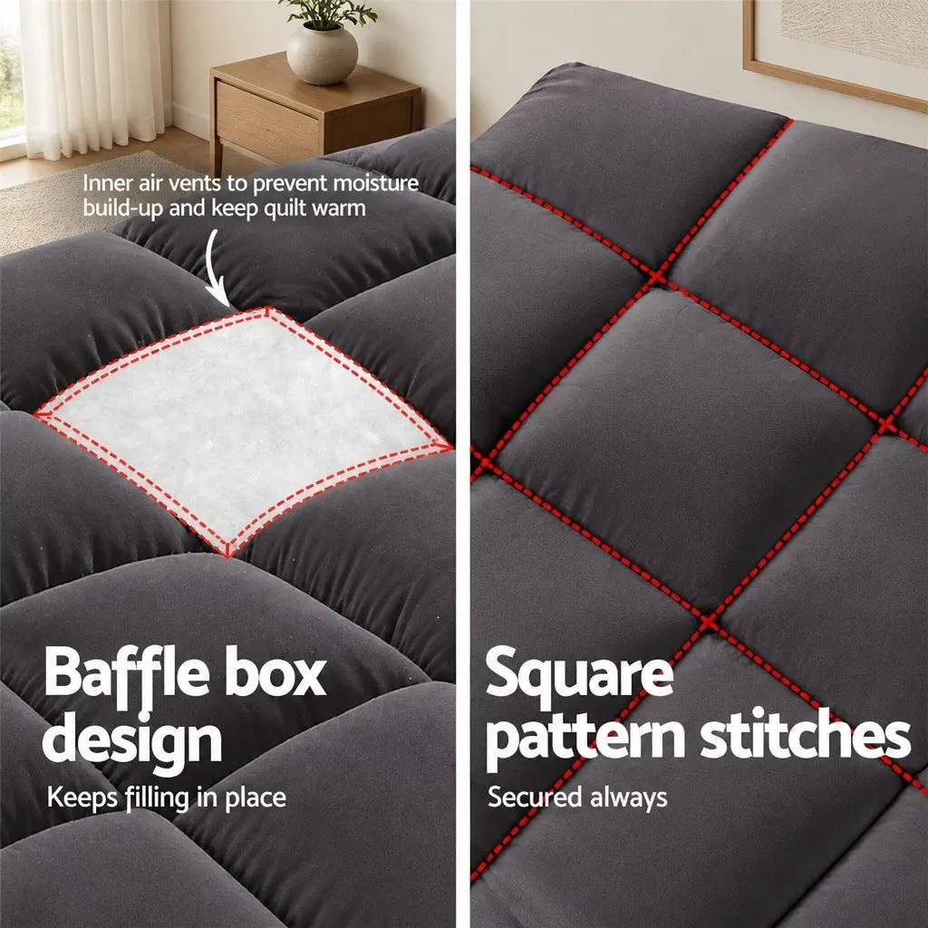 Cooling Mattress Topper Pillowtop for Double Bed