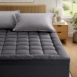 Queen Mattress Topper with 1000GSM Bamboo Charcoal Filling