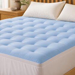 Premium King Mattress Topper 5cm Pillowtop Cooling Pad