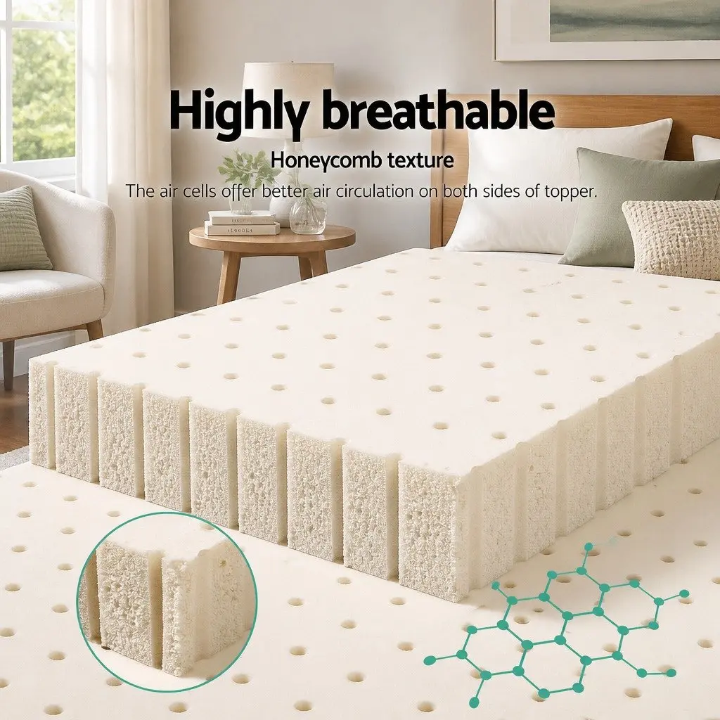 5cm Latex Mattress Topper with 7-Zone Support