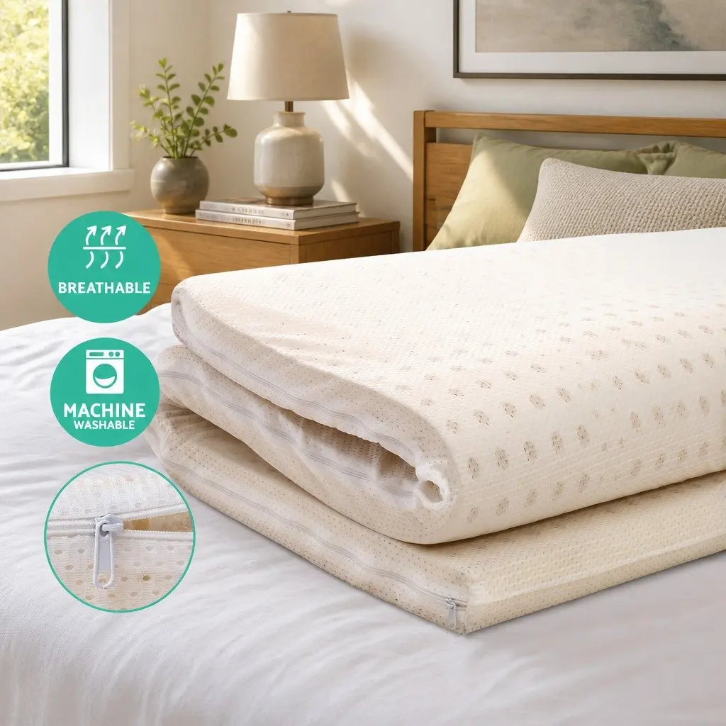 5cm Latex Mattress Topper with 7-Zone Support