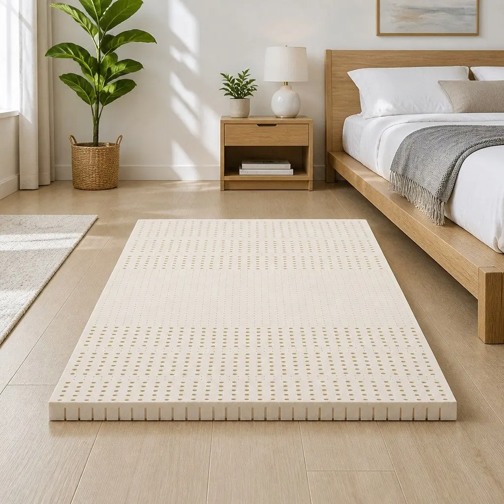King Single Latex Mattress Topper with 7-Zone Support