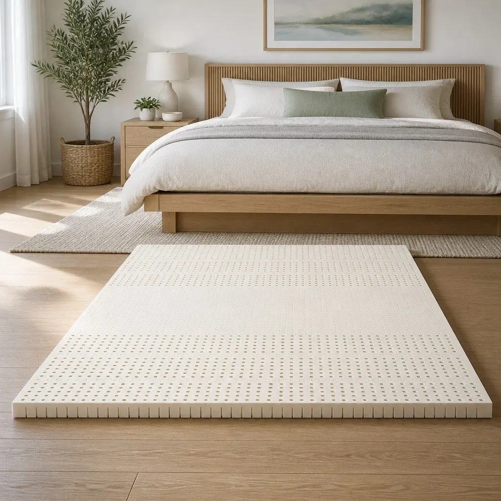 5cm King Size Latex Mattress Topper with 7 Zones