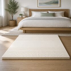 Superior 5cm King Size Latex Mattress Topper with 7 Zones