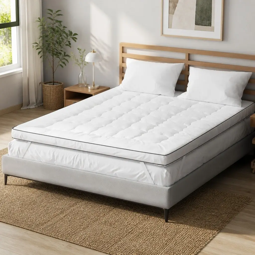 King Mattress Topper 5cm Pillowtop Microfibre