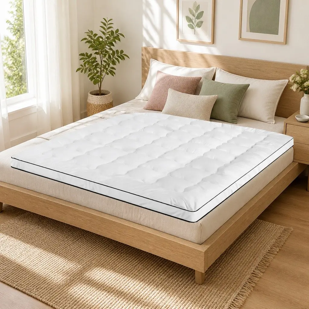 King Mattress Topper 5cm Pillowtop Microfibre