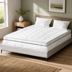 Premium Pillowtop Mattress Topper 5cm Thick King Single