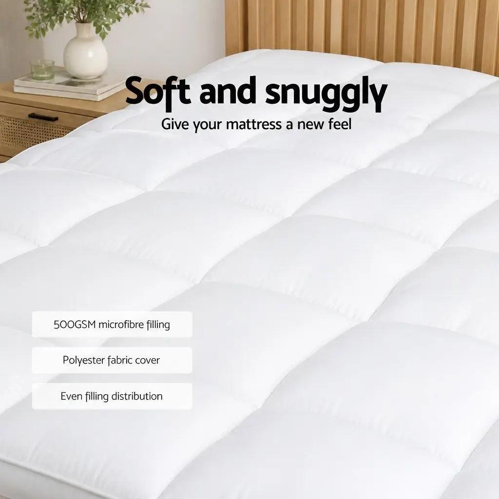 5cm Pillowtop Mattress Topper for Single Beds