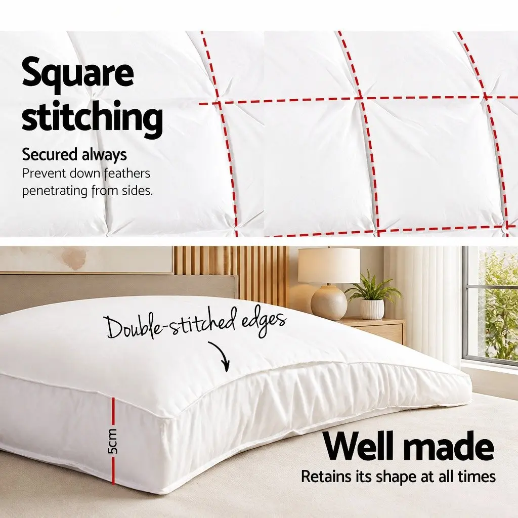Mattress Topper Microfibre 5cm Thick King White
