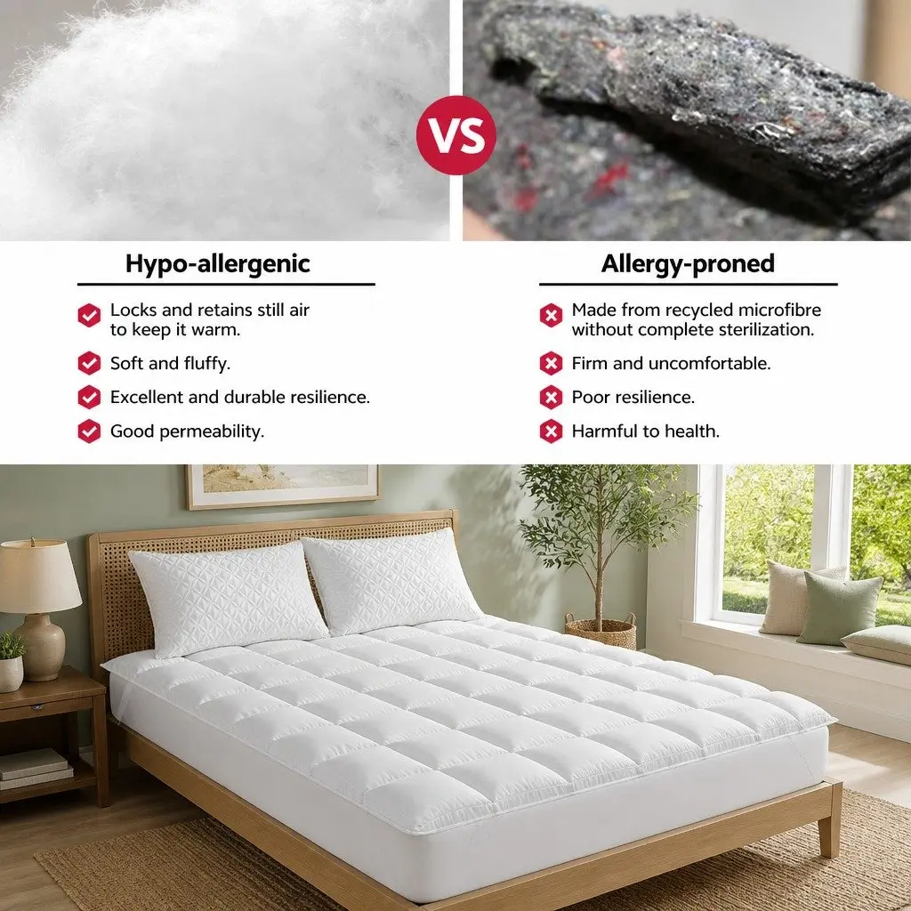 Pillowtop Mattress Topper 5cm King Single