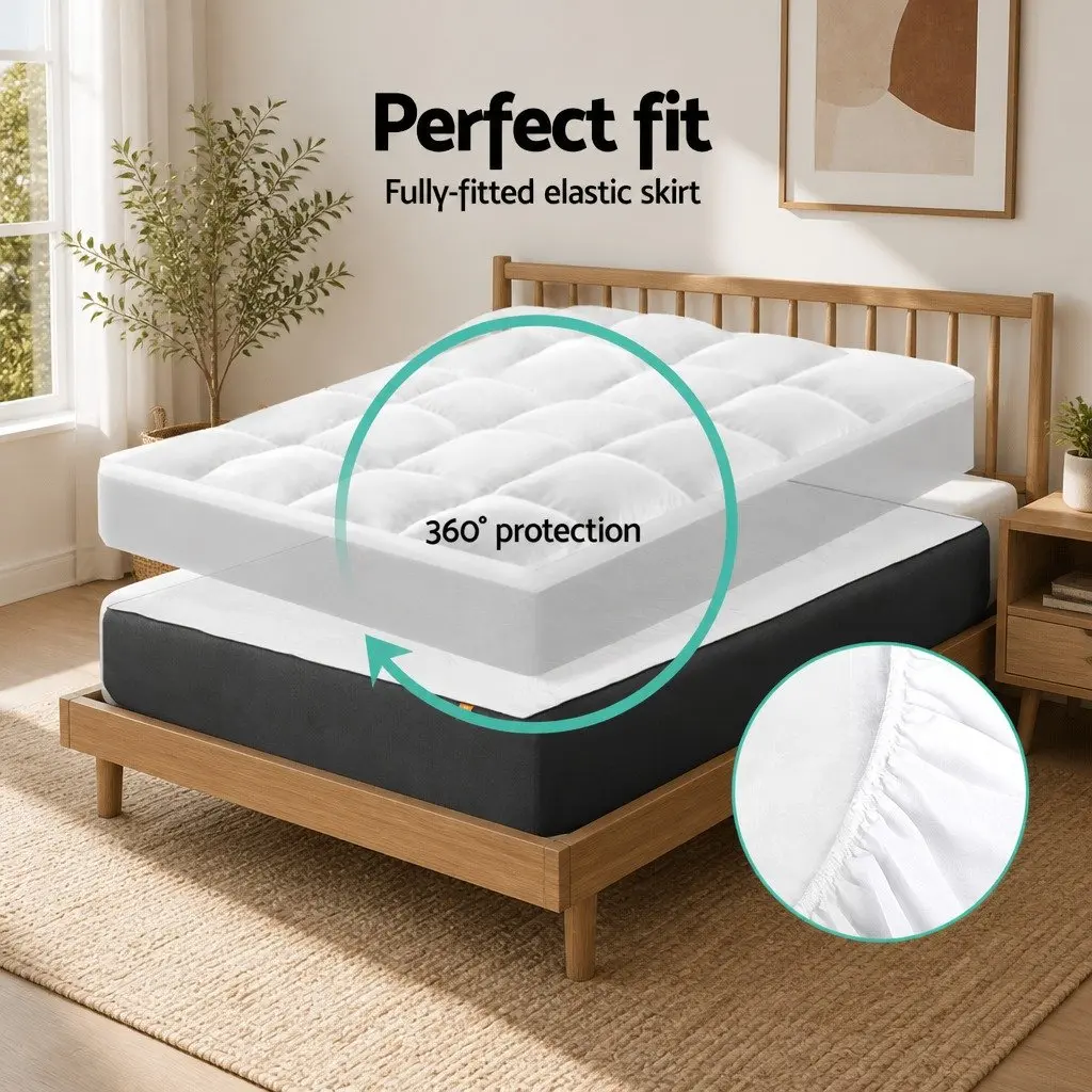 Pillowtop Queen Mattress Topper with 5cm Thickness