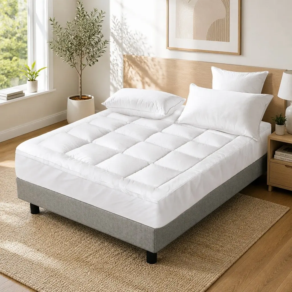 Pillowtop Queen Mattress Topper with 5cm Thickness