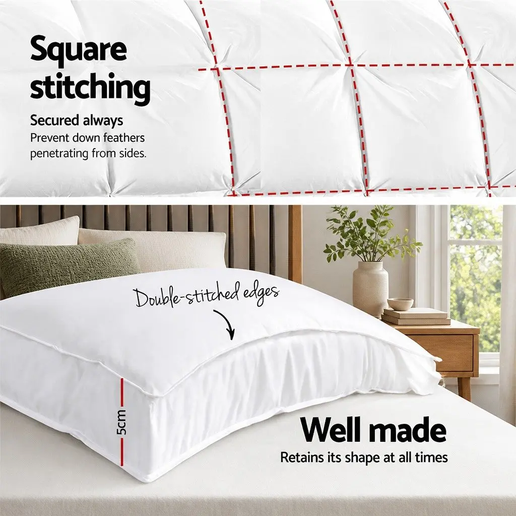 Mattress Topper Microfibre 5cm Thick Single Bed White