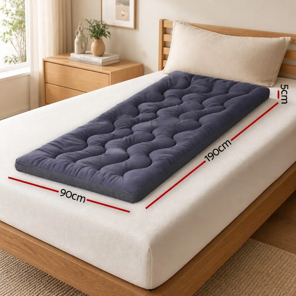 5cm Pillowtop Mattress Topper for Single Beds