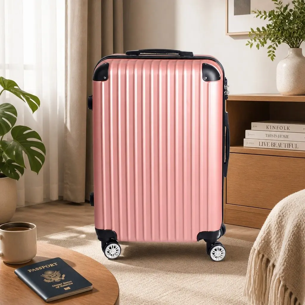 24 Inch Hard Shell Travel Suitcase with Spinner Wheels