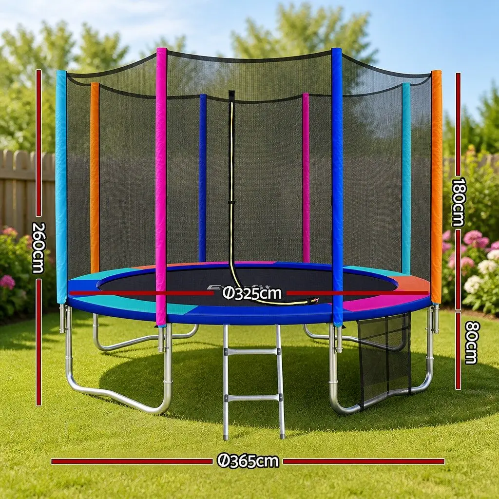 12FT Round Kids Trampoline with Safety Net