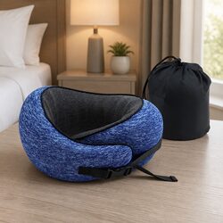 Ergonomic Memory Foam Travel Neck Pillow for Comfort