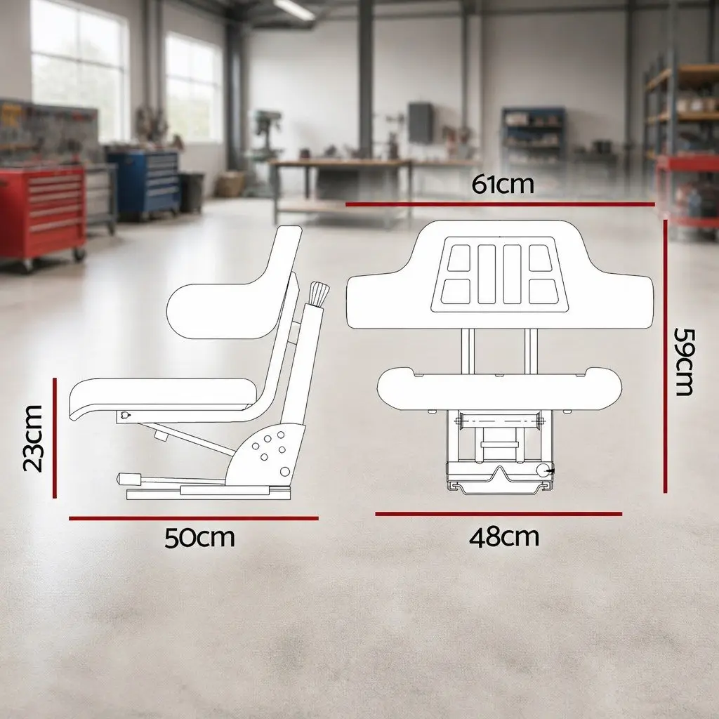Heavy Machinery Chair for Tractors, Forklifts, Excavators