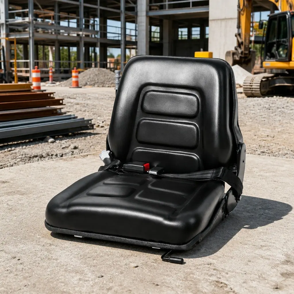 Heavy Machinery Black PU Universal Tractor Seat