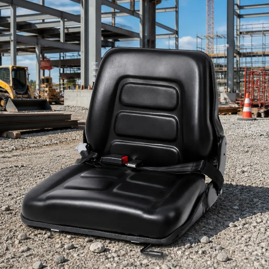 Heavy Machinery Black PU Universal Tractor Seat