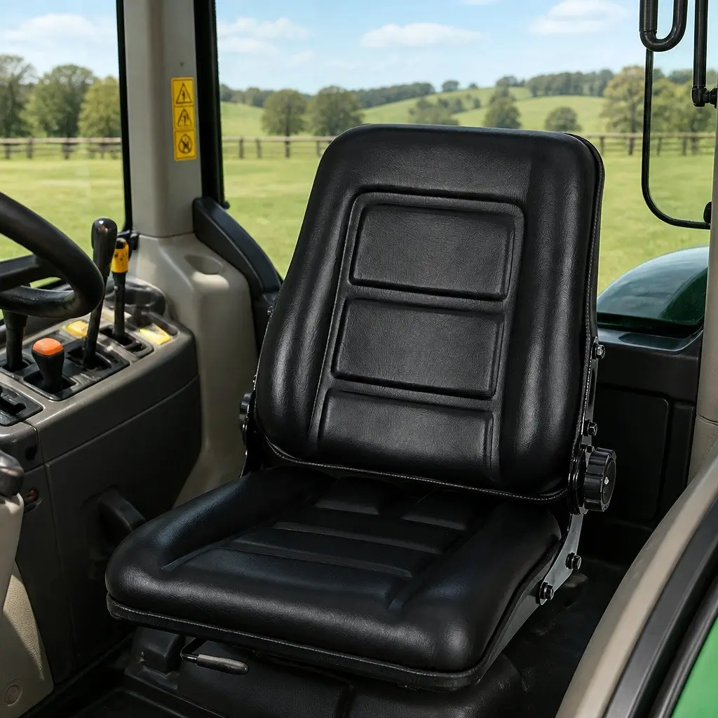 Adjustable Padded Tractor Seat for Heavy-Duty Use