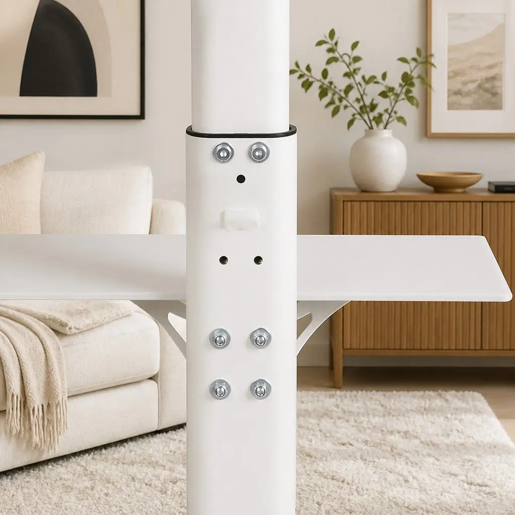 TV Floor Stand for 32-65 Inch Screens, White