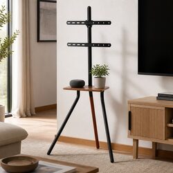 Adjustable Height Swivel TV Stand for 24-55" Screens