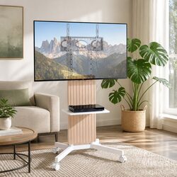 Durable Mobile TV Stand for 32-65 Inch Displays