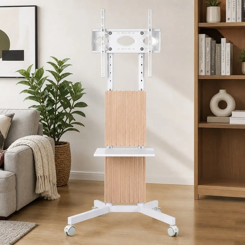 Mobile TV Stand for 32-65 Inch Displays