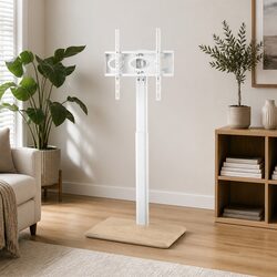 Durable TV Stand for 24-55" Screens with Swivel Function
