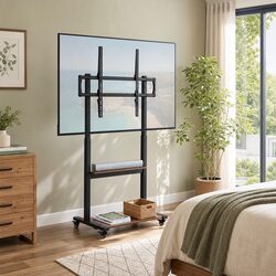 Durable Mobile TV Stand Cart for 40-100 Inch TVs