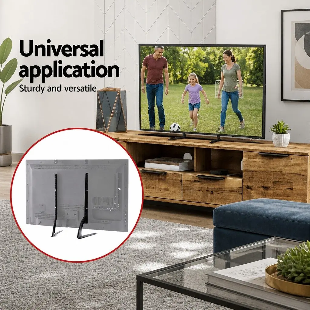 Black Universal TV Stand Mount Bracket for 32"-65" TVs